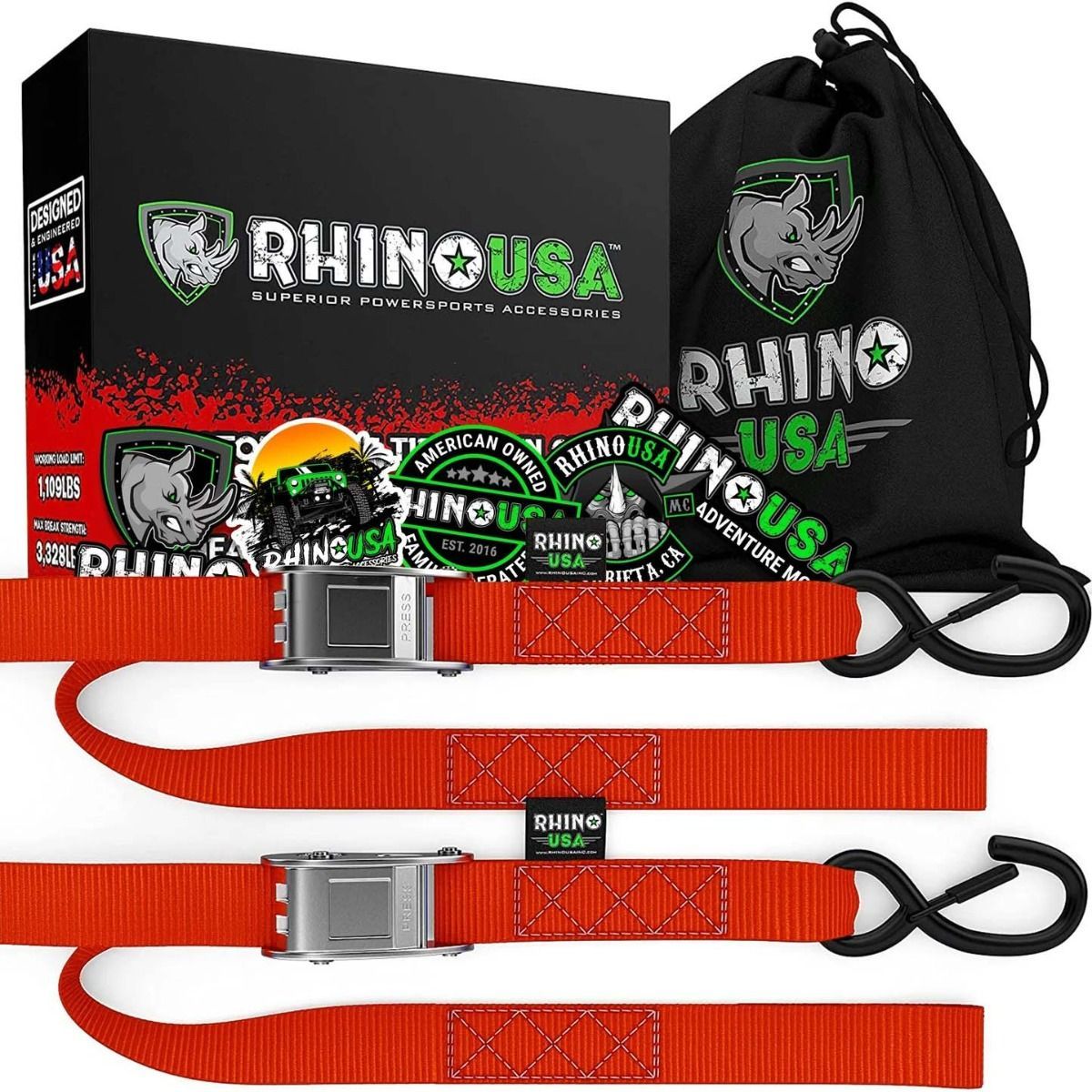 GENERICO - Correas de Amarre Pack x 2 3,8 cm x 244 cm
