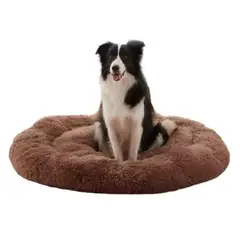GENERICO - Camas para perros gatos Peludas Antiestrés 90cm