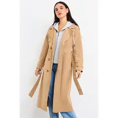 IO - Trench Liso Mujer Avellana