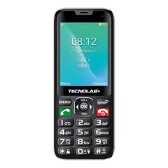 DBLUE - Telefono Senior Adulto Mayor 4g Pantalla 2,8 Dual Sim Negro