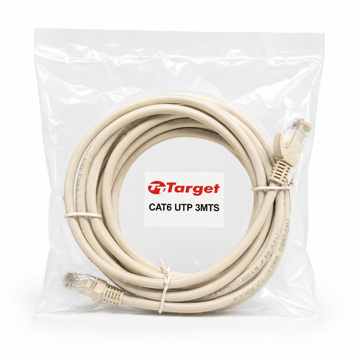 TARGET - Cable de Red Target 3 mts Patch Cord UTP Cat 6