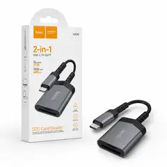 HOCO - Lector Tarjeta SD TF USB C OTG Adaptador Memoria 2tb