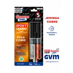 FUSION - EPOXY Adhesivo Epóxico Cobre 5 Minutos 30 g