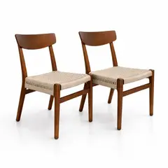 KLIK - Pack de 2 Sillas Koda Madera - Natural