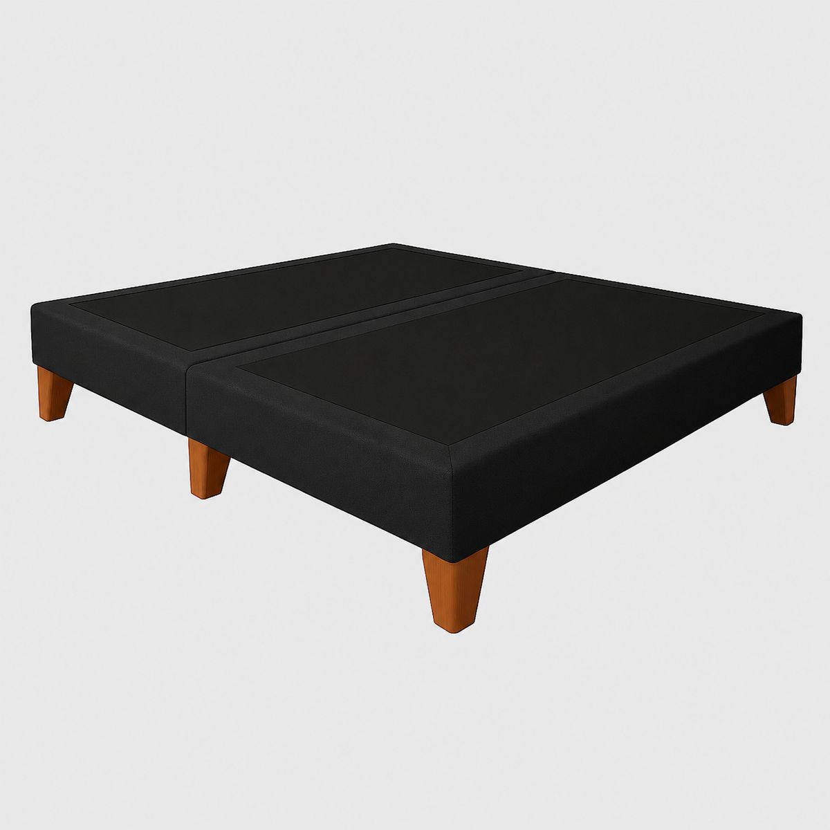 GENERICO - Base 2 Plazas Negro + Colchon