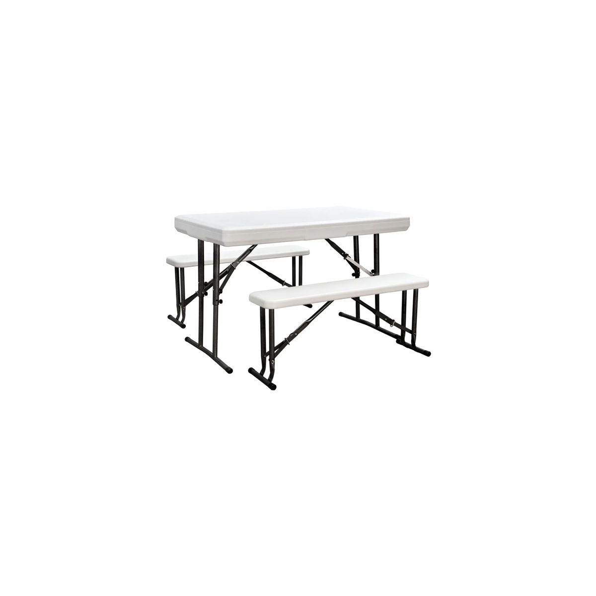 ALPES - Set de mesa con dos bancas Alpes