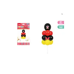 GENERICO - Globos + Soporte Mickey 3.5mm