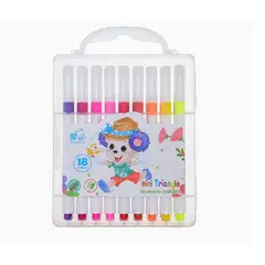 GENERICO - Set de Plumones con sello 18 Colores