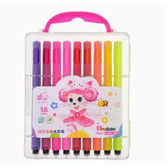 GENERICO - Plumones 18 Colores con Estuche