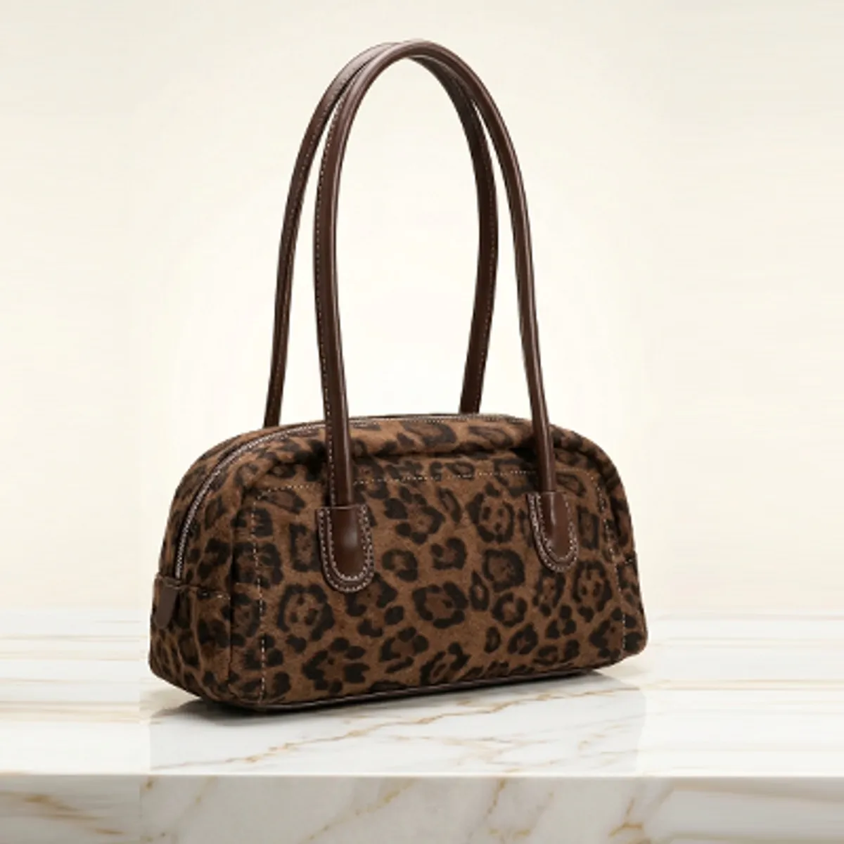 GENERICO - Cartera De Hombro Animal Print Leopardo Con Cierre casual comoda y ligera