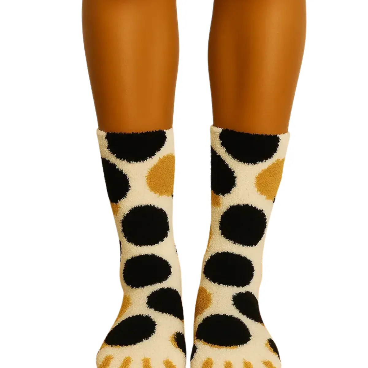 GENERICO - 12 Pares Calcetines Térmicos Algodón Peluditos Plush  Estilo Garra Gato