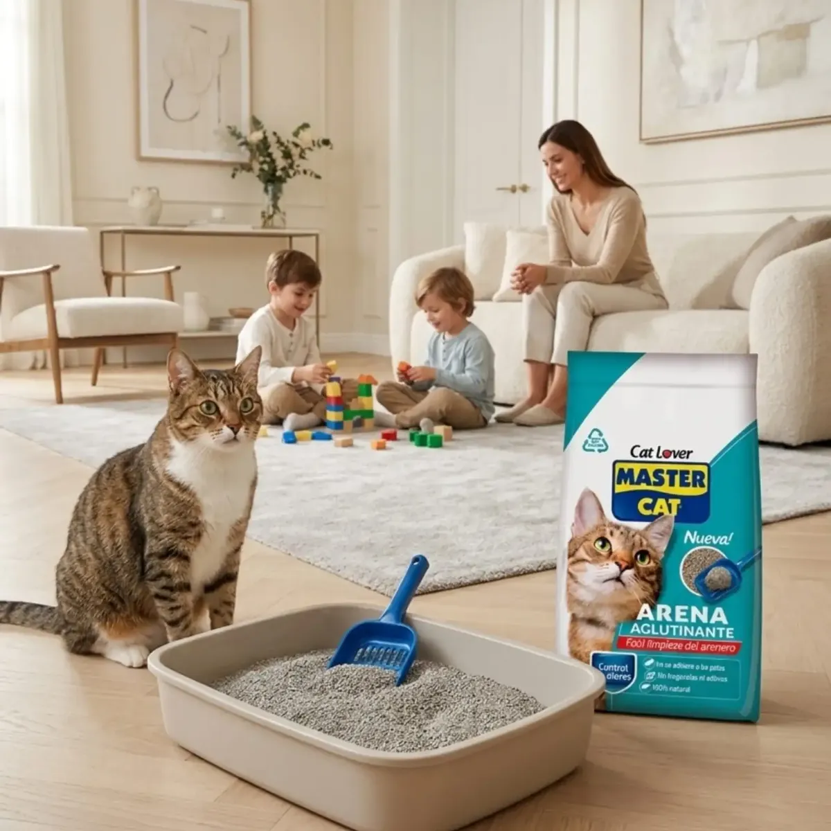 GENERICO - Arena Sanitario Gatos Alta Durabilidad 4kg