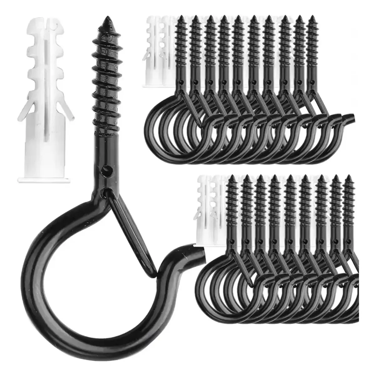 Pack 20 Ganchos Techo Pared Seguridad Colgar Plantas Luces, marca GENERICO - Foto Principal