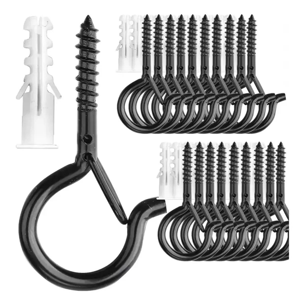 Pack 20 Ganchos Techo Pared Seguridad Colgar Plantas Luces, marca GENERICO - Foto Principal