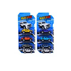 GENERICO - Pack 6 Autitos coleccionables Racing Car BLnaco