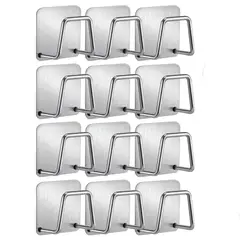 GENERICO - 12 Soporte Esponja Lavaplato Acero Inox+adhesivo,organizador BELUG