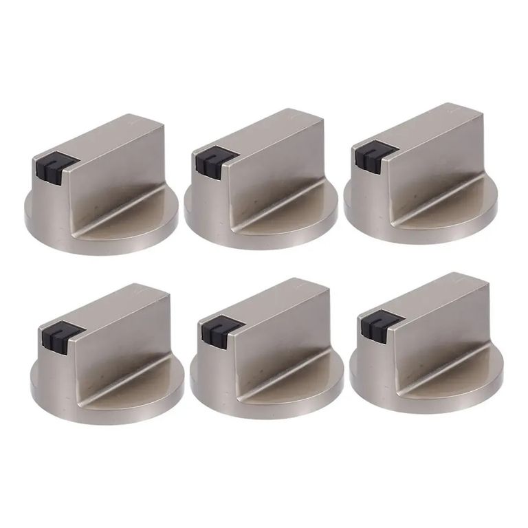 GENERICO Pack 6 Pcs Perillas Encimeras Y Hornos, Material Metálicas BELUG