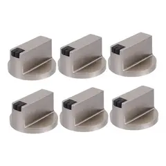 GENERICO - Pack 6 Pcs Perillas Encimeras Y Hornos, Material Metálicas BELUG