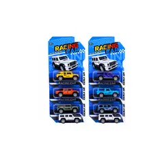 GENERICO - Pack 6 Autitos coleccionables Racing CarBlanco