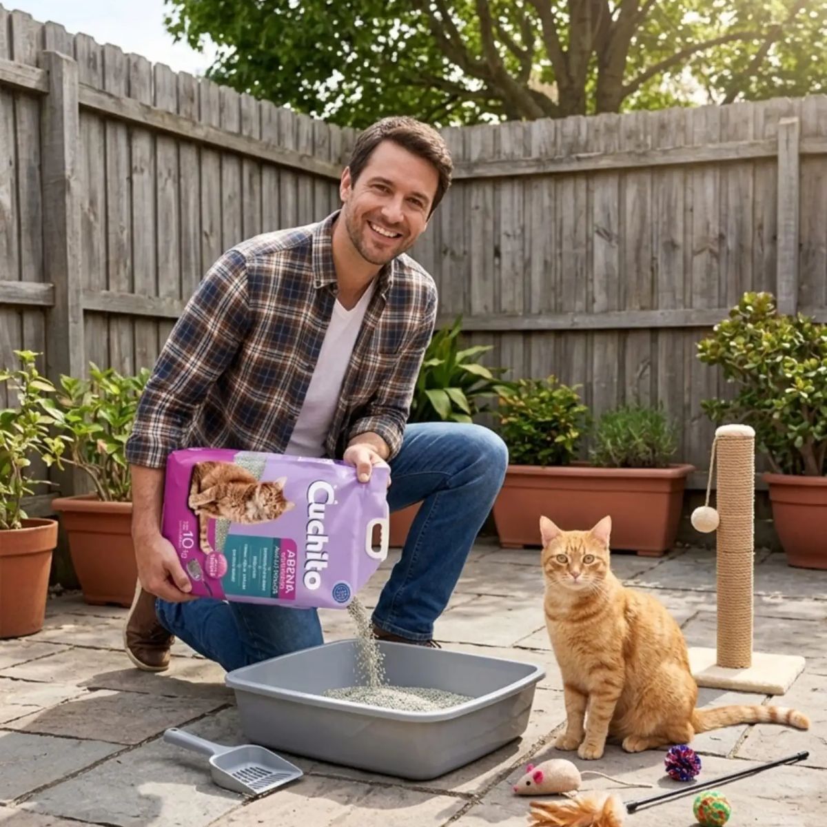 GENERICO - Arena Sanitaria Lavanda Gatos Alta Durabilidad 10kg