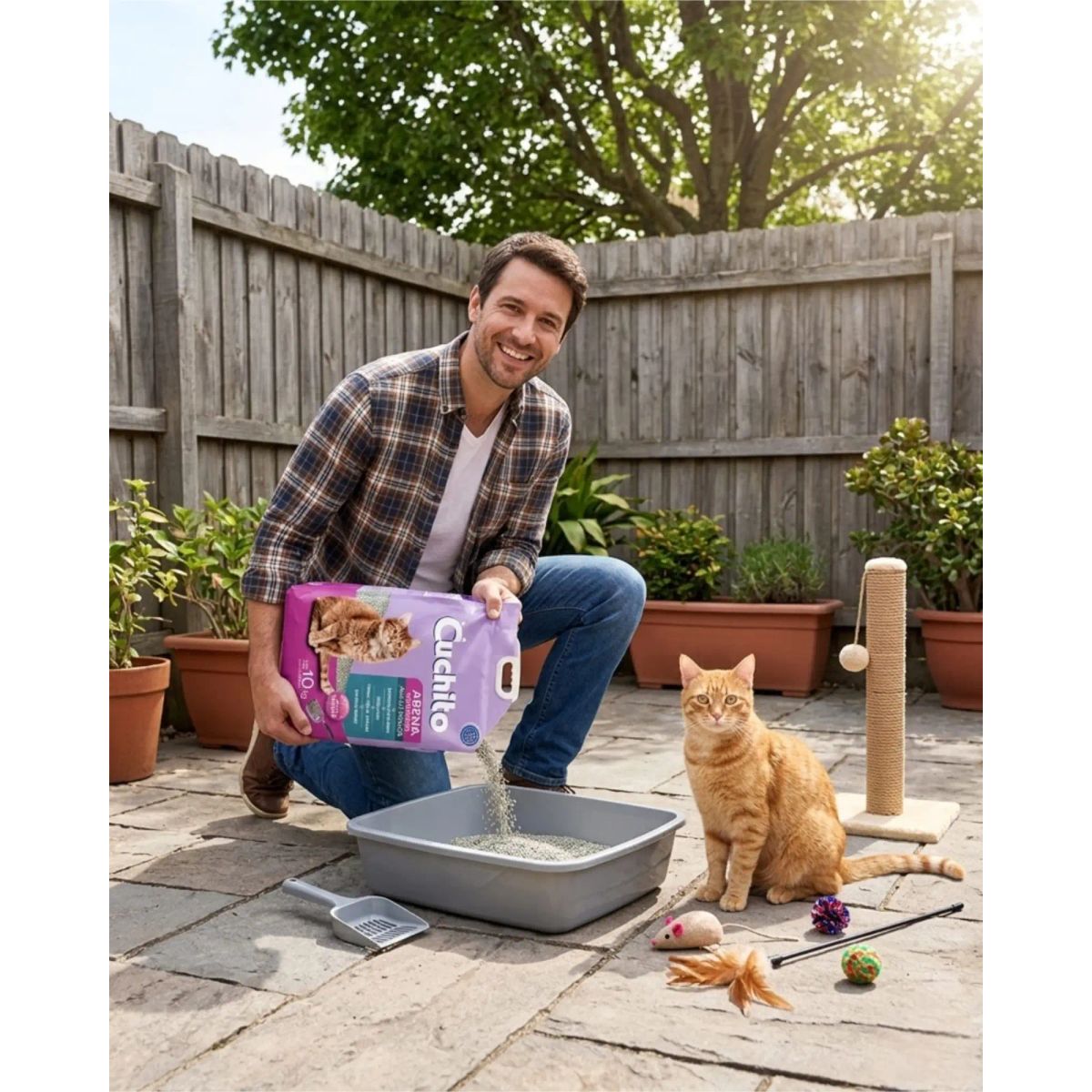 GENERICO - Arena Sanitaria Lavanda Gatos Alta Durabilidad 10kg