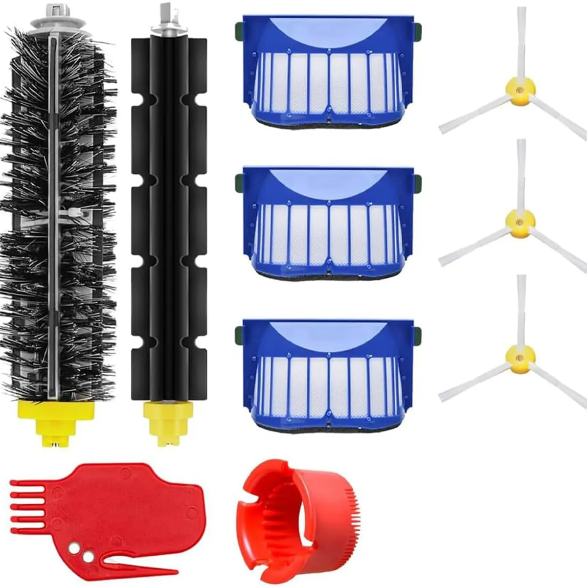 TSKY CHILE SHOPPING - Kit De 10 Repuestos Para Irobot Roomba, Compatible con Roomba Serie 600,Piezas para Aspiradoras
