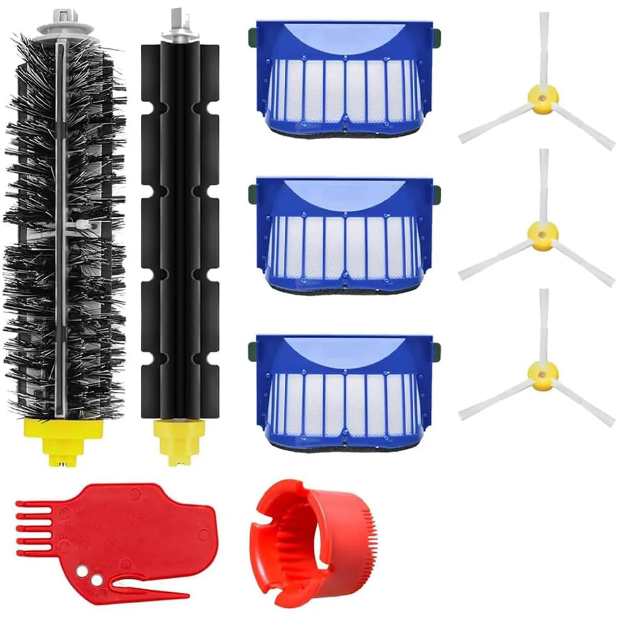 TSKY CHILE SHOPPING - Kit De 10 Repuestos Para Irobot Roomba, Compatible con Roomba Serie 600,Piezas para Aspiradoras