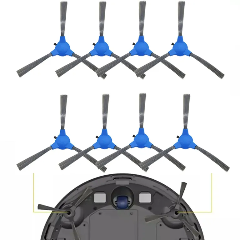 TSKY CHILE SHOPPING Paquete de 8 cepillos laterales de repuesto para Eufy RoboVac 11S, 15T, 30, 30C, 15C, 12, 25C etc.