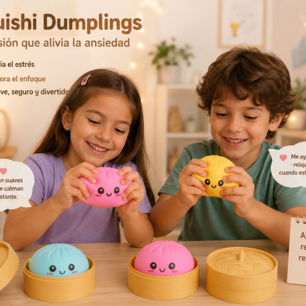 GENERICO - Juguete Antiestrés Squishy Forma De Dumpling Kawai