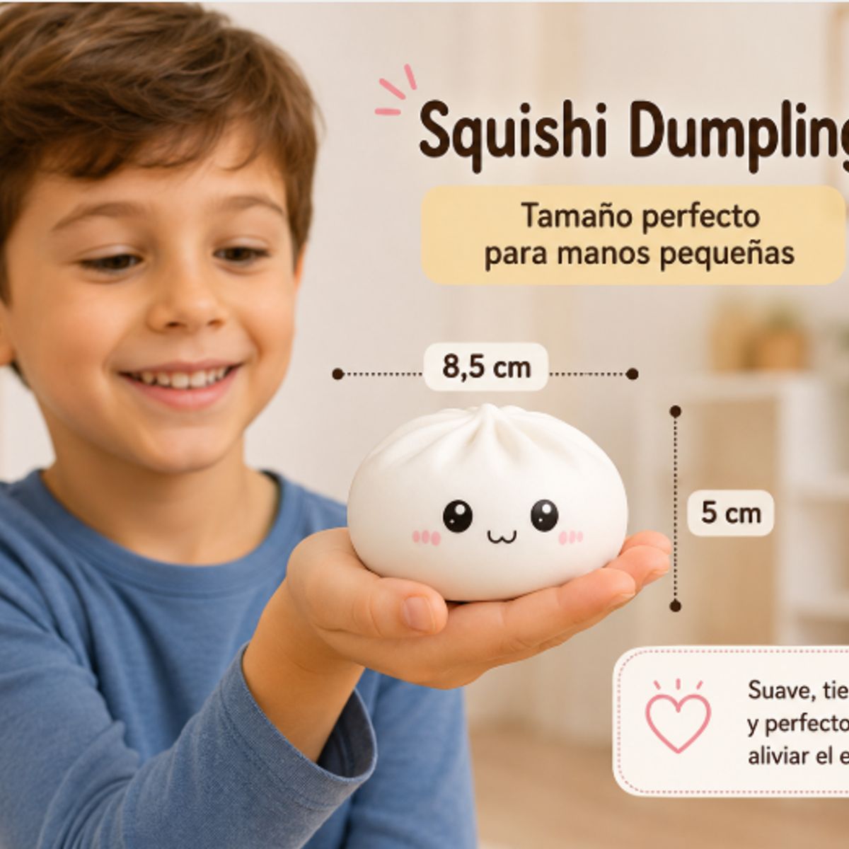 GENERICO - Juguete Antiestrés Squishy Forma De Dumpling Kawai