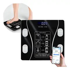 IRM - Balanza Pesa Digital Inteligente App Bluetooth Bascula De Bano Control De Peso Corporal Figoimport