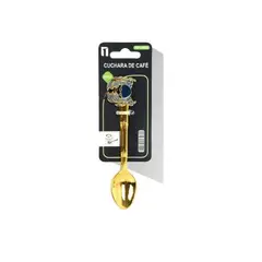 GENERICO - CUCHARA PARA CAFÉ 2PCS DORADO CANGREJO 11CM
