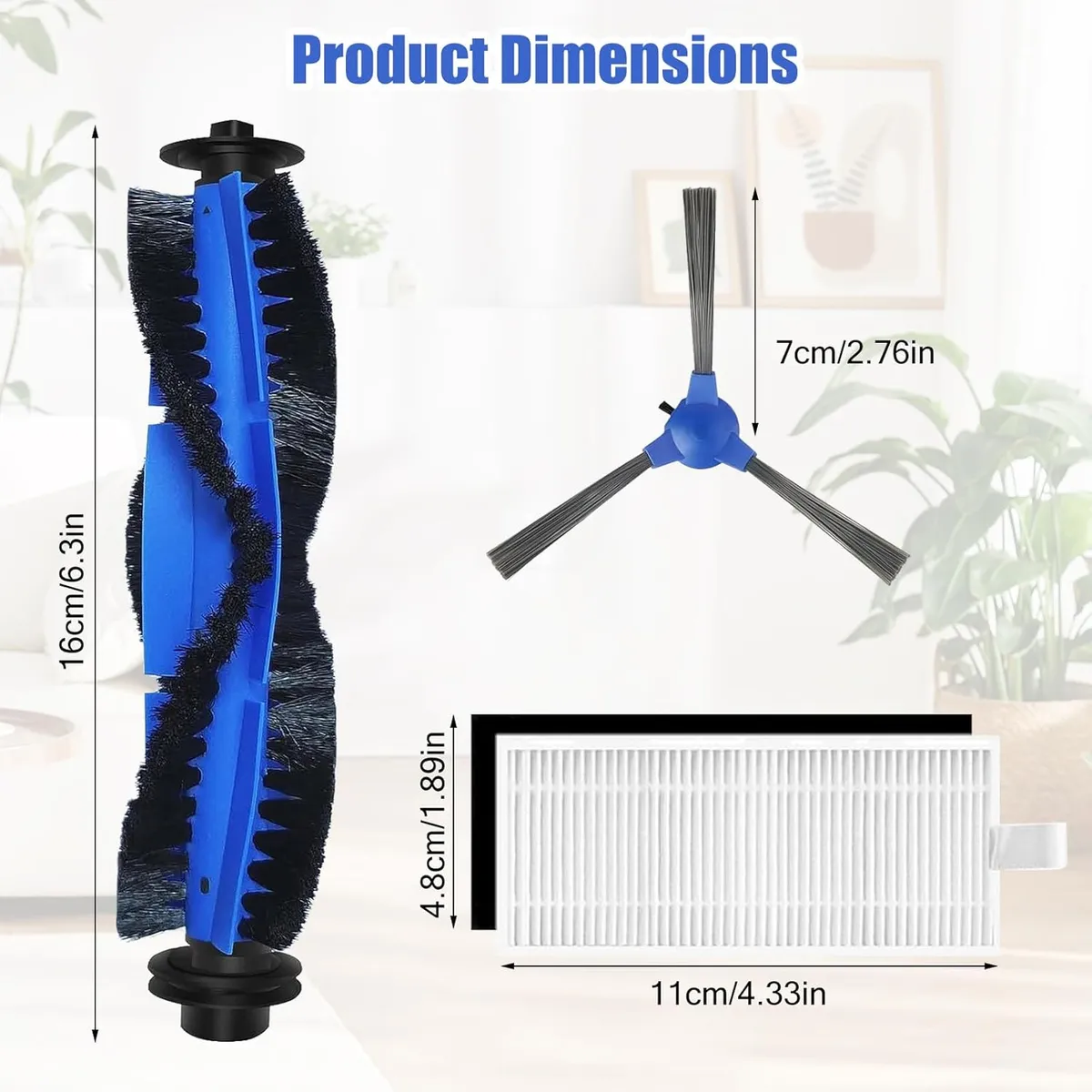 TSKY CHILE SHOPPING - Piezas de repuesto para aspiradora robótica Compatible con Eufy Robovac11S,12,15T,15C,25C,30,30C,35C