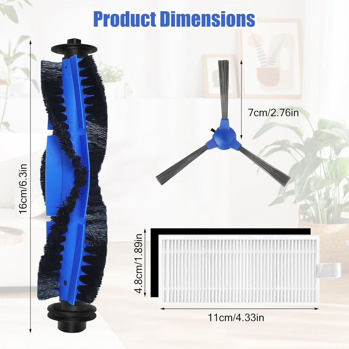 TSKY CHILE SHOPPING - Piezas de repuesto para aspiradora robótica Compatible con Eufy Robovac11S,12,15T,15C,25C,30,30C,35C