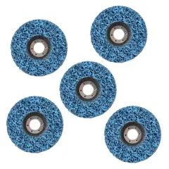 TSKY CHILE SHOPPING - Paquete de 5 discos de tira para quitar óxido, rueda de pelado para amoladora angular 100x16 mm