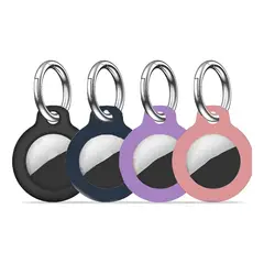 KUANGYE - Kit 4 Llaveros Para Airtag Silicona De Alta Resistencia