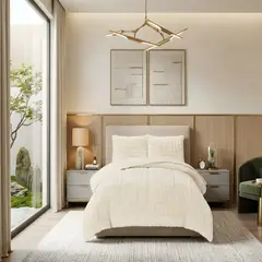 GENERICO - COBERTOR ALTO CONFORT 2 PLAZA 230CM X 250CM COLOR BEIGE