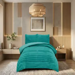 GENERICO - COBERTOR PREMIUM CONFORT 1.5P 180CM X 230CM COLOR VERDE