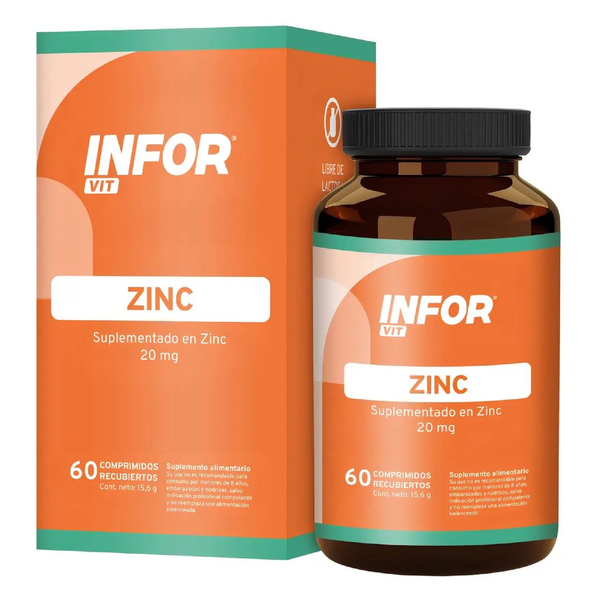 INFOR - Infor Vit Zinc 60 Comp Refuerzo Inmune Piel, Uñas Y Cabello
