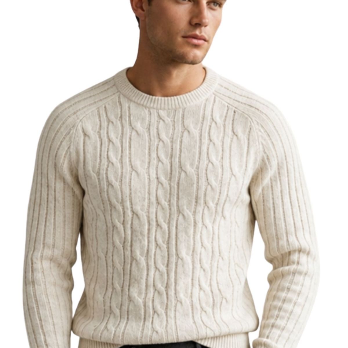 LIKE SHOP - Sweater Hombre Chaleco Lana. Diseño Trenzado Invierno 7261
