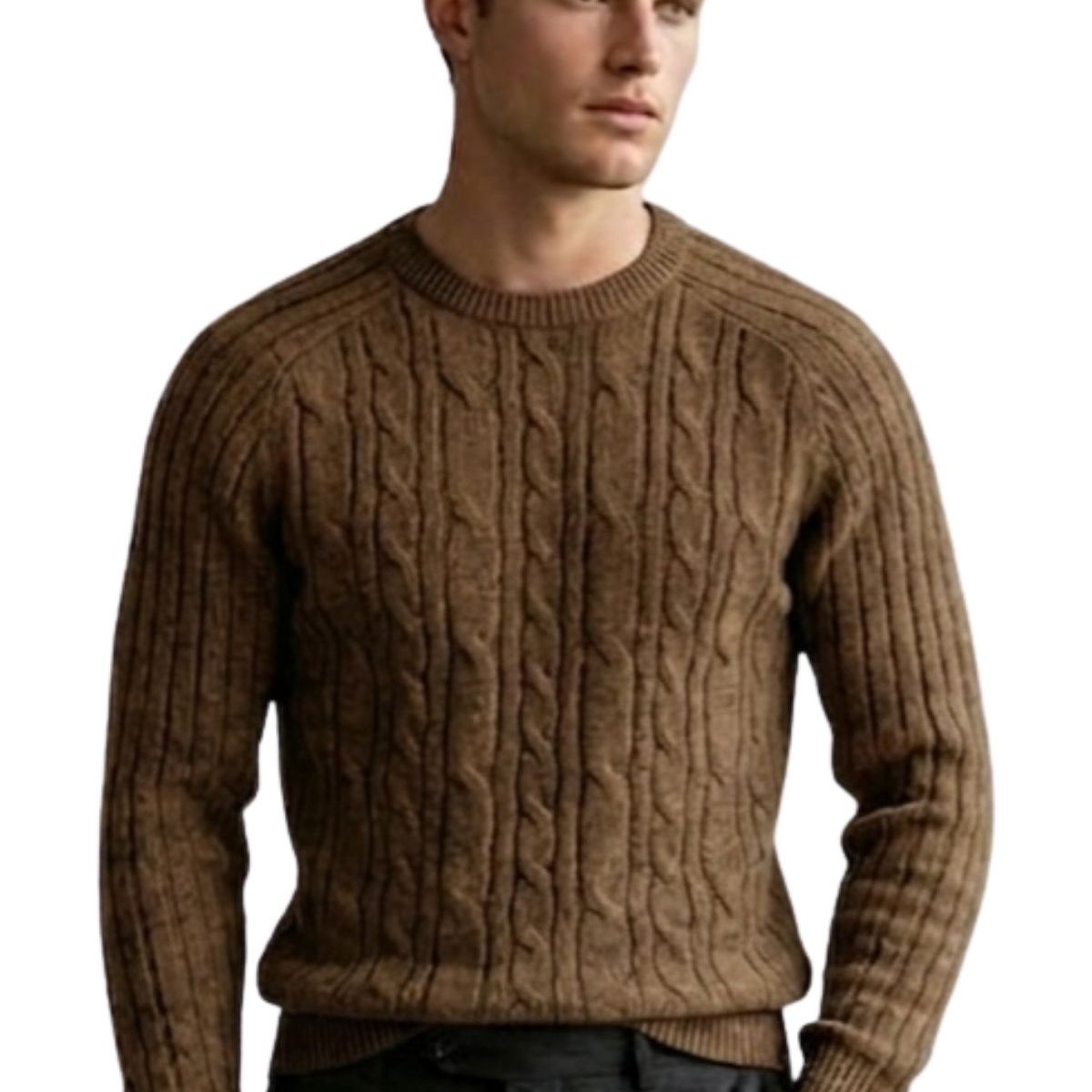 LIKE SHOP - Sweater Hombre Chaleco Lana. Diseño Trenzado Invierno 7261