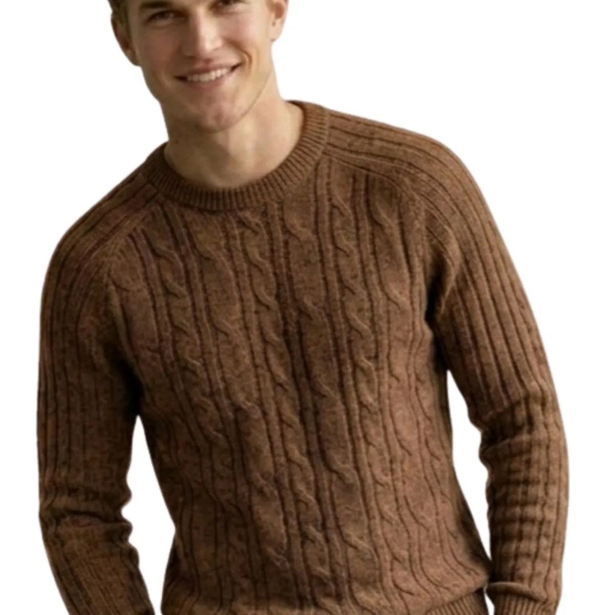 LIKE SHOP - Sweater Hombre Chaleco Lana. Diseño Trenzado Invierno 7261