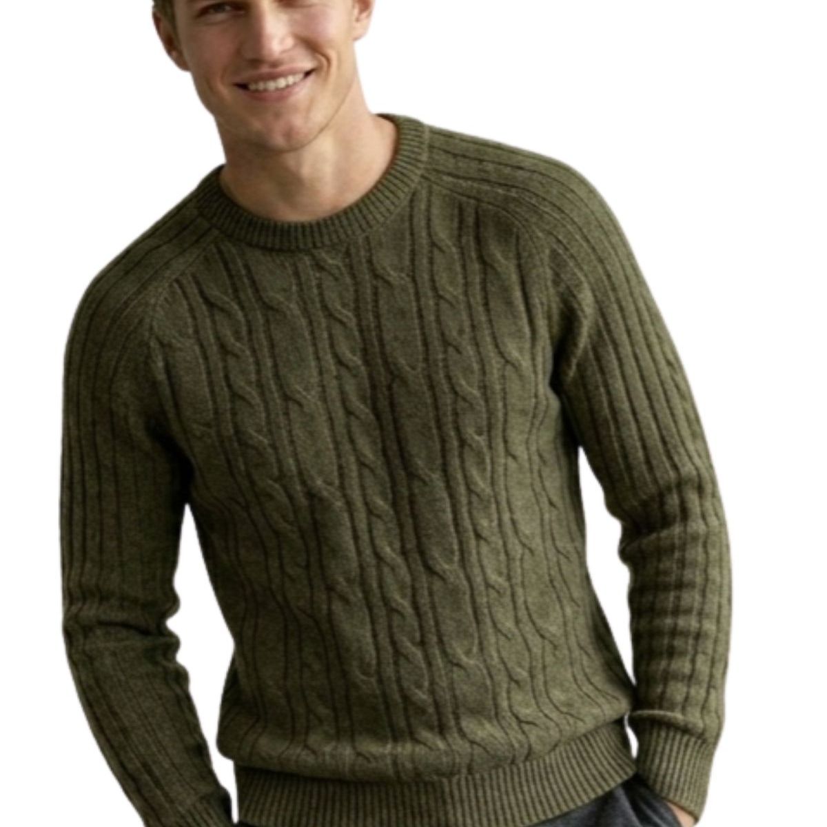 LIKE SHOP - Sweater Hombre Chaleco Lana. Diseño Trenzado Invierno 7261