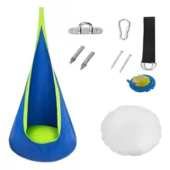 GENERICO - Columpio Sensorial Ñinos con kit de instalacion azul