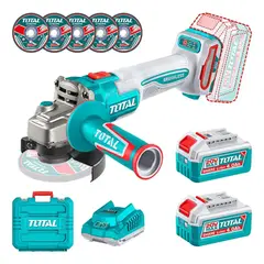 TOTAL TOOLS - Galletera Esmeril Angular 20v 2 Bat+ Carg Total Tagli261522
