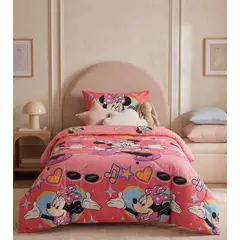 MASHINI - Plumón 1.5 Plazas Infantil Single Minnie Sweet