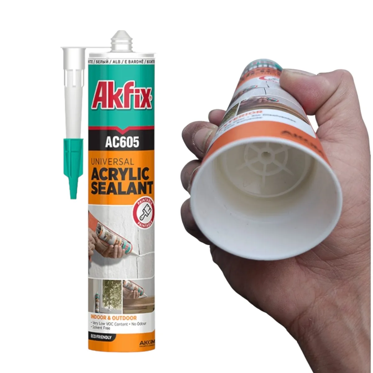 Pack x3 Silicona Pintable AKFIX Acrilica Color Almendra, marca AKFIX - Foto 2