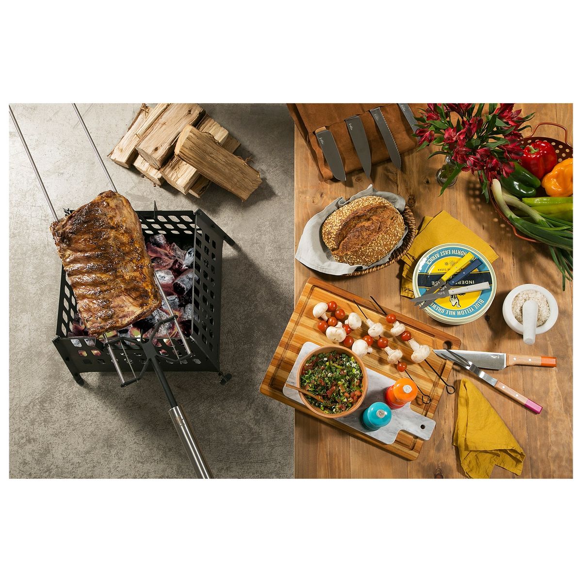 KANKA - Asador Original Acero Inoxidable Kanka