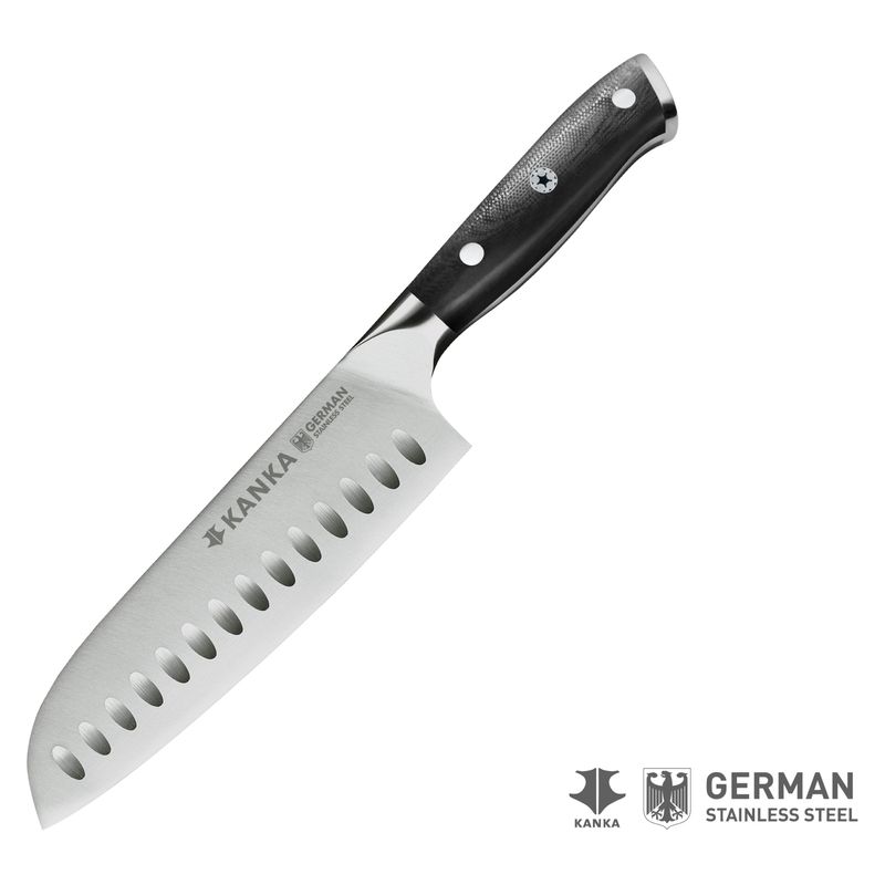 KANKA - Cuchillo Santoku Acero Inoxidable Alemán Kanka