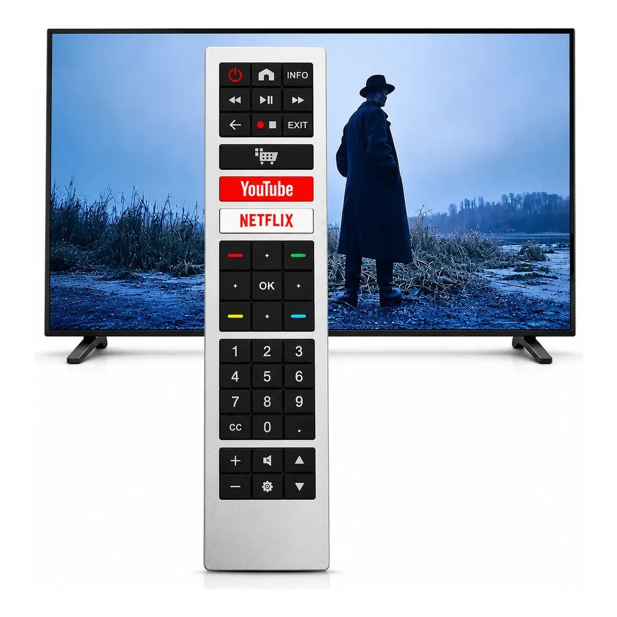 GENERICO - Control Remoto Para Tv Conpatible Con Aoc Smartv.